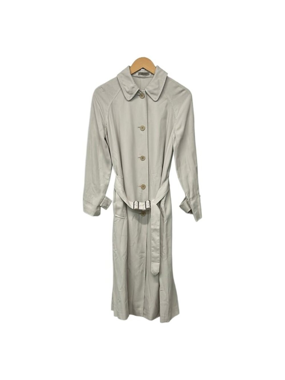 Bottega Veneta Coat S Gray Beige Silk 36